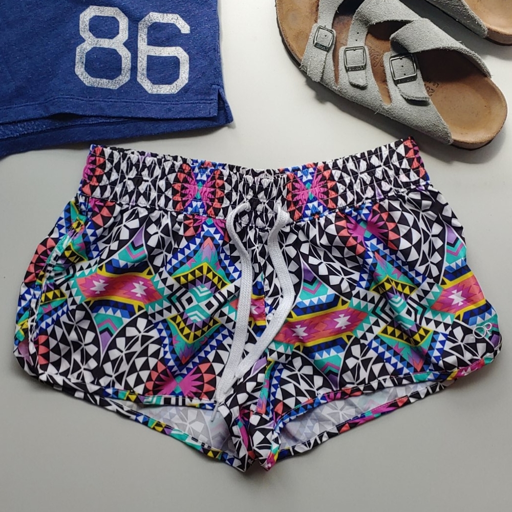 OP Multicolor Geometric Swim Shorts